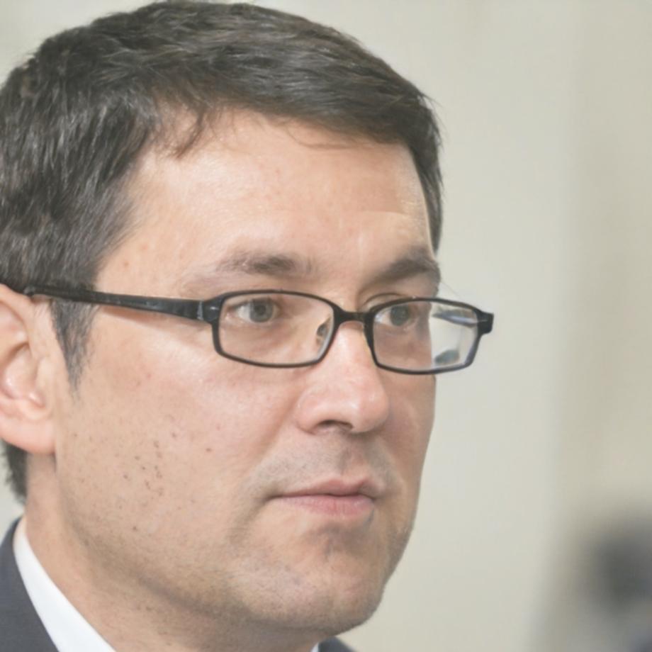 Retrato profesional de instructor de presupuesto