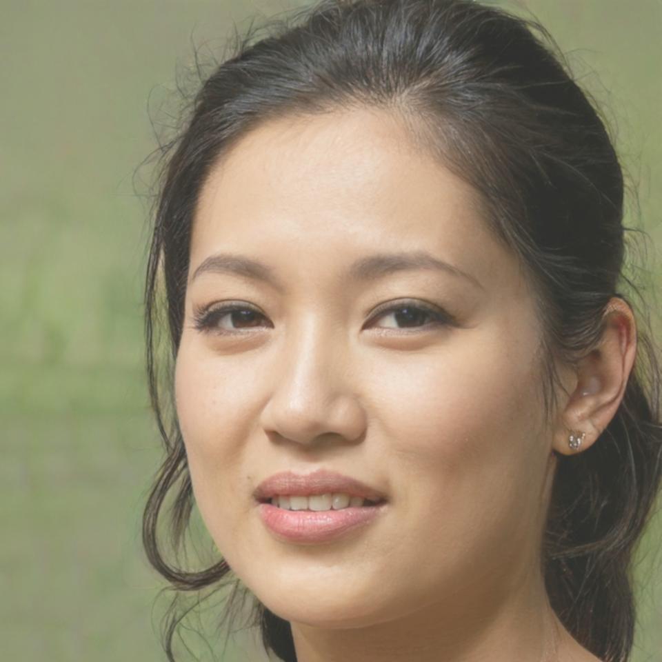 Retrato de mujer profesional sonriente en oficina moderna